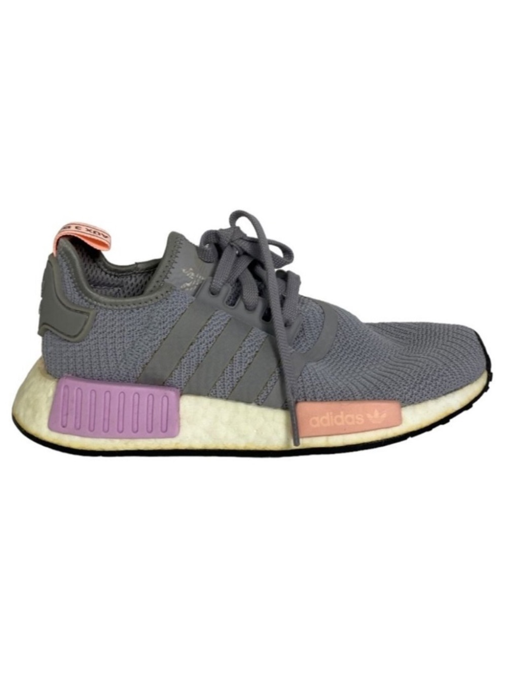 Adidas NMD‎ R1 Running Shoes Grey Size 6 Sneakers Reflective Foam Cushion NEW